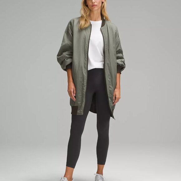 Lululemon Wunder Under Smooth Cover High-Rise 25" - Size 10 - Graphite Grey - Picture 2 of 11